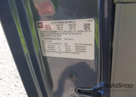 2015 Chevrolet Traverse Ls z USA, uszkodzony, nr VIN 1GNKRFED2FJ227004